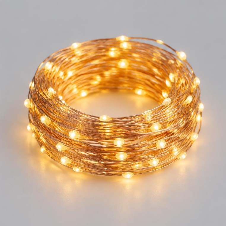 Golden LED Fairy Lights • 10 m (4 Pieces)